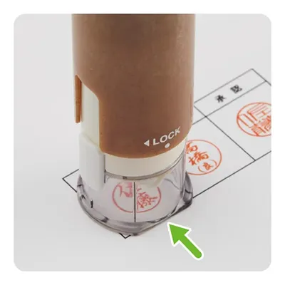 キャップレス9 バイオマスプラスチック フラット部分にあわせてキレイになつ印！