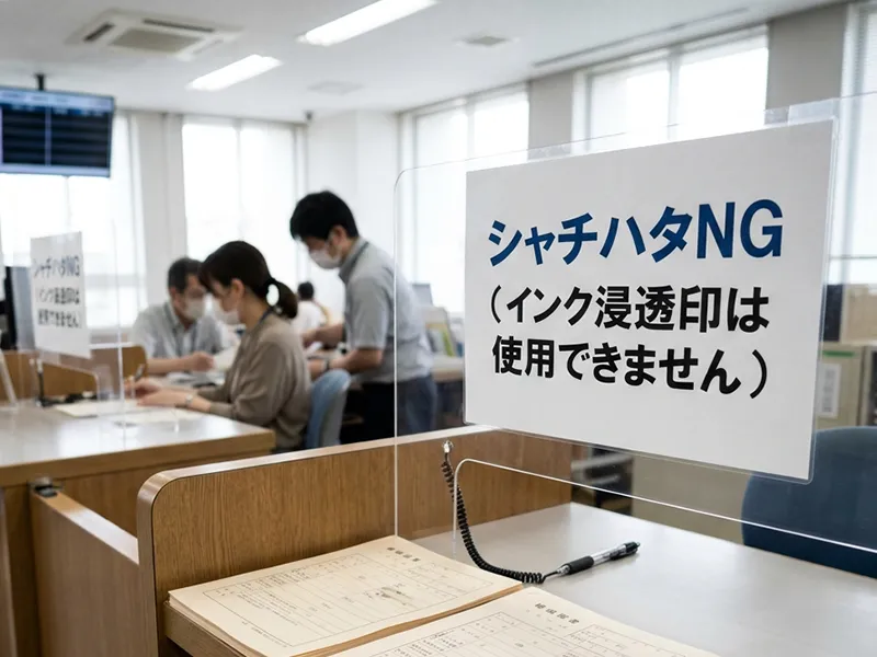 シャチハタがNGなシーンはここ！