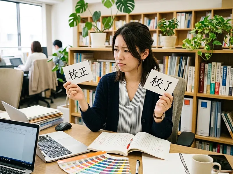 校正と校了は何が違う？
