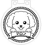 LEDチャーム デザインテンプレート お散歩チャーム B-3